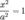 \frac{x^2}{a^2}=1