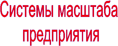 Системы масштаба
предприятия